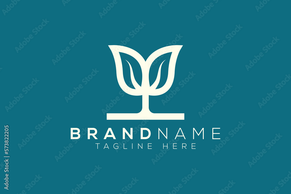 Creative leaf flower logo design template Creative leaf flower logo design template