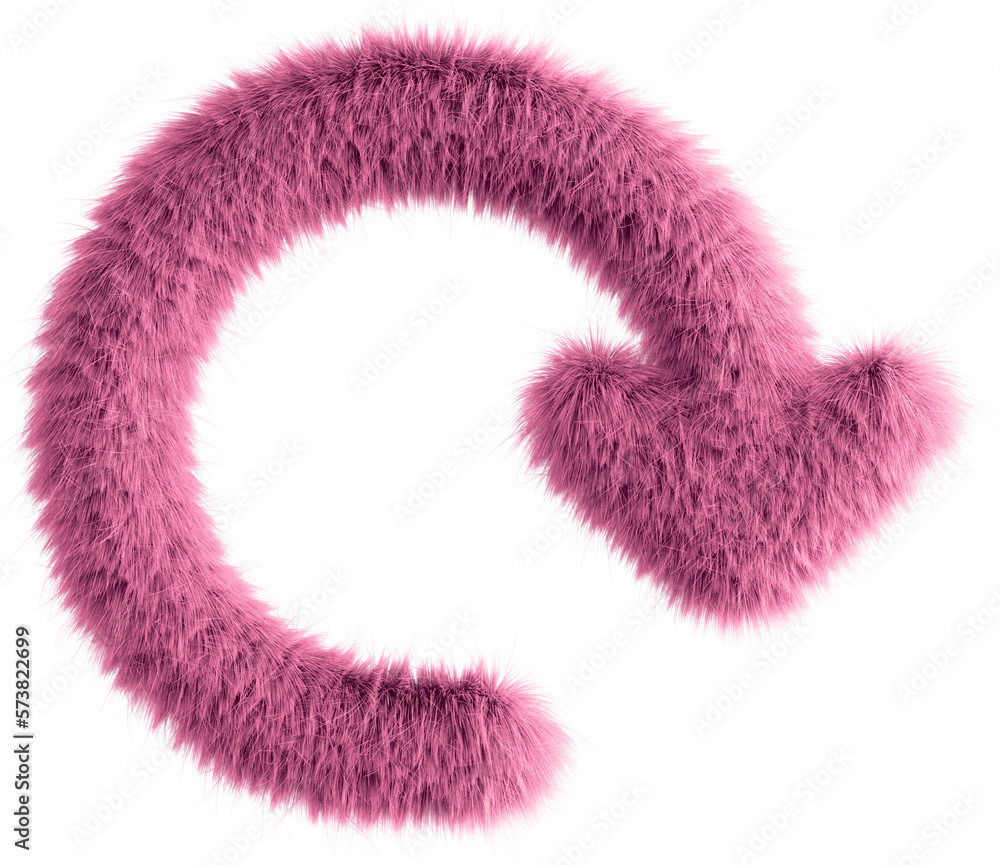 Pink fluffy 3D update icon Pink fluffy 3D update icon