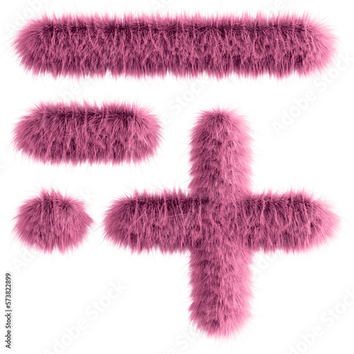 Pink fluffy 3D playlist icon