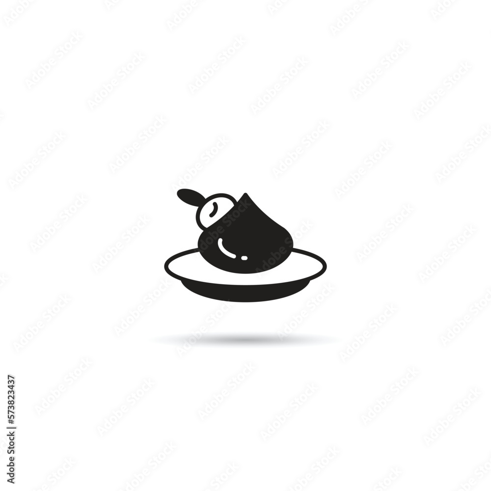 pudding cake icon vector illustration