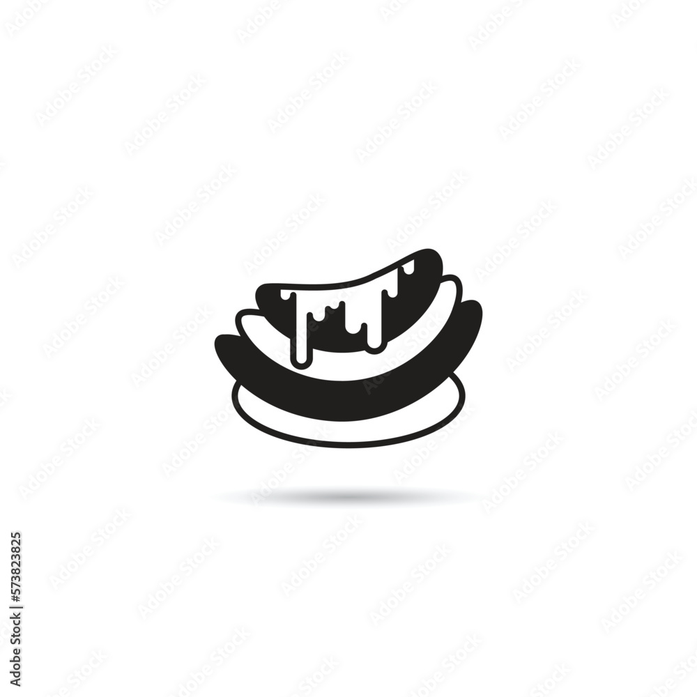 Obraz premium dessert and cake icon on white background