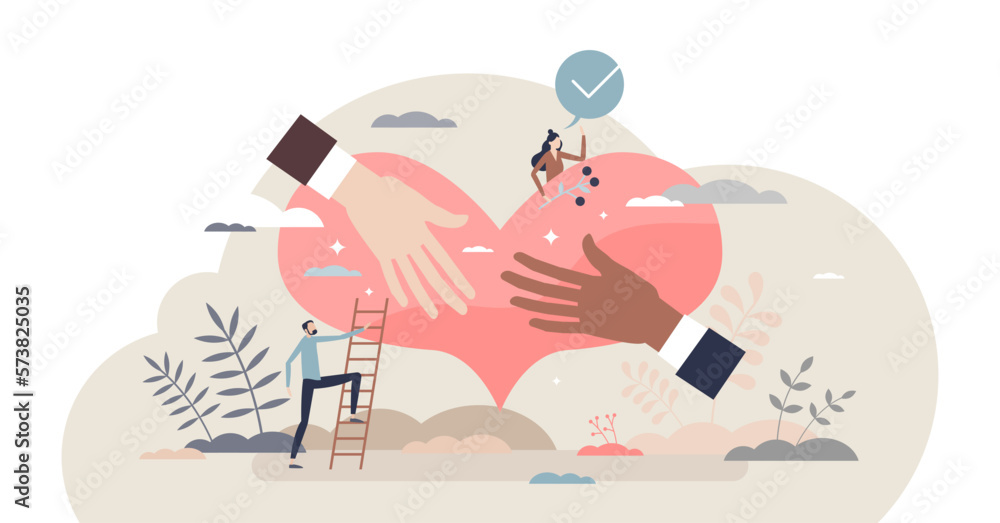 Charitable organization and volunteering support agency tiny person concept, transparent background. Donation, aid and assistance service with social and humanitarian care illustration. Charitable organization and volunteering support agency tiny person concept, transparent background. Donation, aid and assistance service with social and humanitarian care illustration.