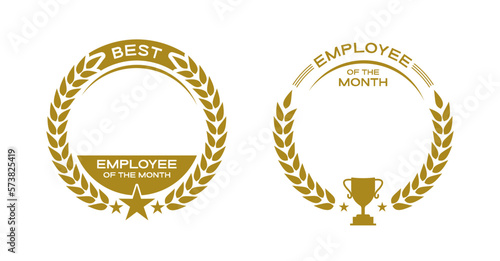 Employee of the month vector badge design Fototapet