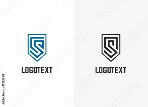 Abstract CS letter initial logo vector design