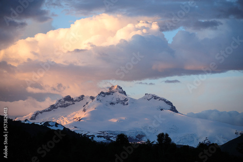 Tronador peak in Nahuel Huapi National Park, Bariloche, Argentina. photo
