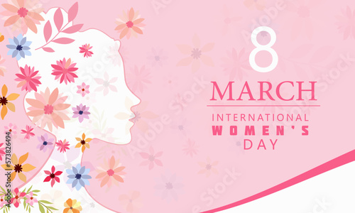 International Women s Day. 8 march  Vector Template for Women s Day Social Media Post 