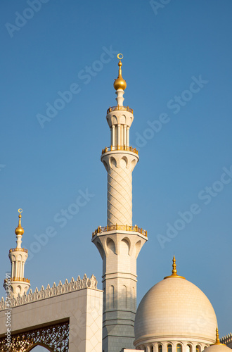 detail of Sheikh Zayed Grand Mosque in Abu Dhabi United Arab Emirates