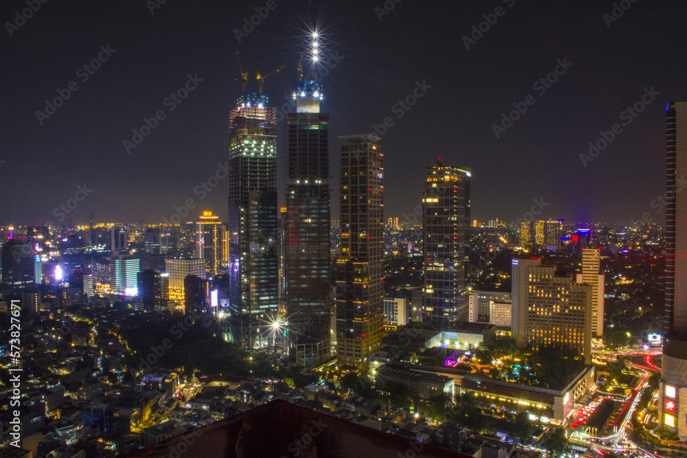 Obraz premium city at night