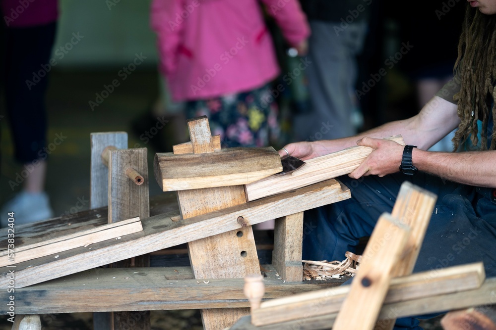 handcrafted woodwork builder, building a boat by hand out of huon pine timber handcrafted woodwork builder, building a boat by hand out of huon pine timber