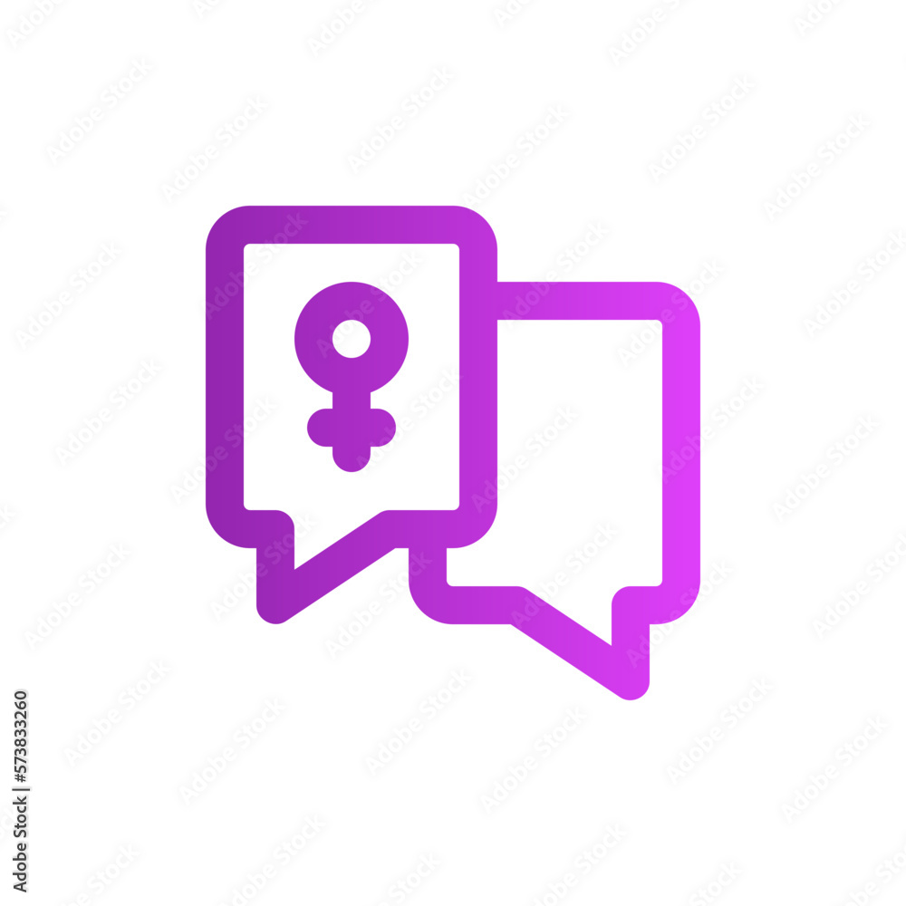 feminism gradient icon feminism gradient icon