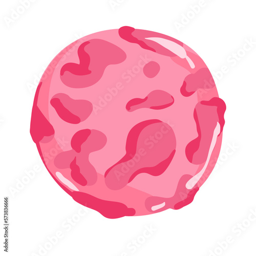 Cartoon fantasy alien planets set, funny elements for another universe design