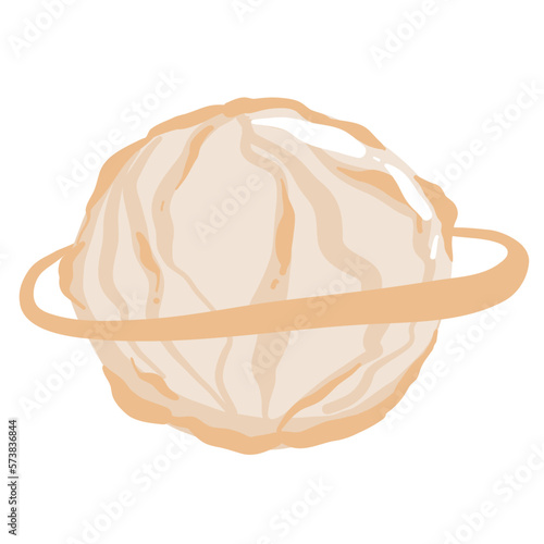 Cartoon fantasy alien planets set, funny elements for another universe design,