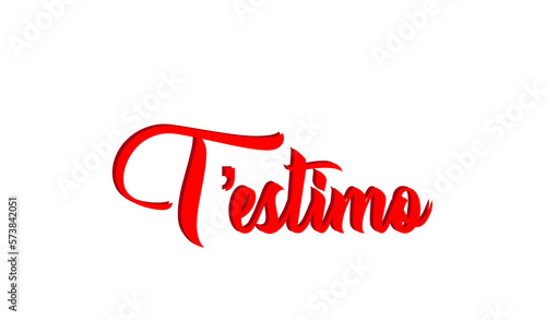 T’estimo - I love you written in Catalan - red color -  - image, poster, placard, banner, postcard, ticket.  png
