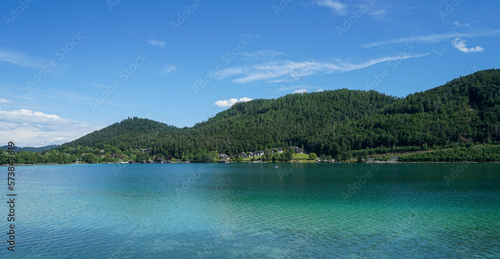 Beautiful Lake Klopein in Carinthia, Austria