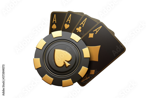 Foto PNG casino crabs dice cards poker balckjack baccarat and chips gold  3d render 3