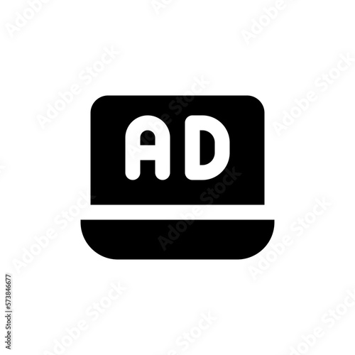 ads glyph icon