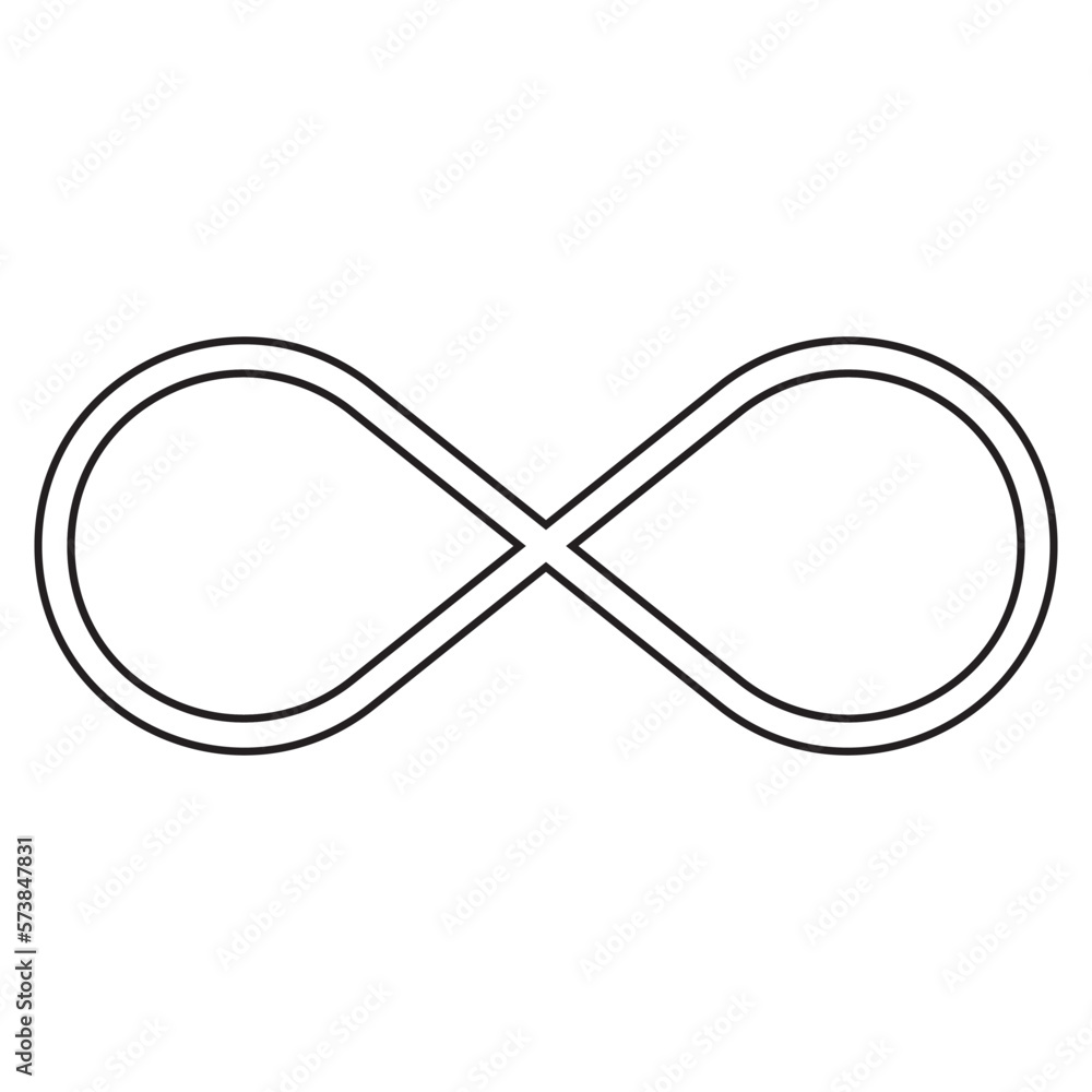 Fototapeta premium Infinity symbols. Eternal, limitless, endless, life logo or tattoo concept.