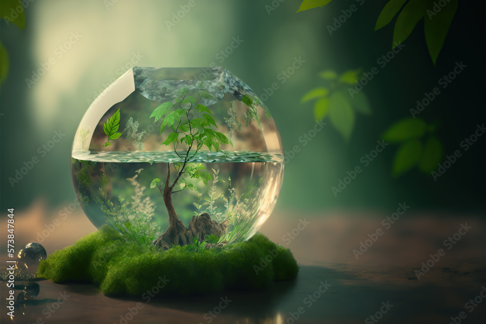Protect ecology earth and environmental eco-friendly life. Generative AI illustration. Protect ecology earth and environmental eco-friendly life. Generative AI illustration.