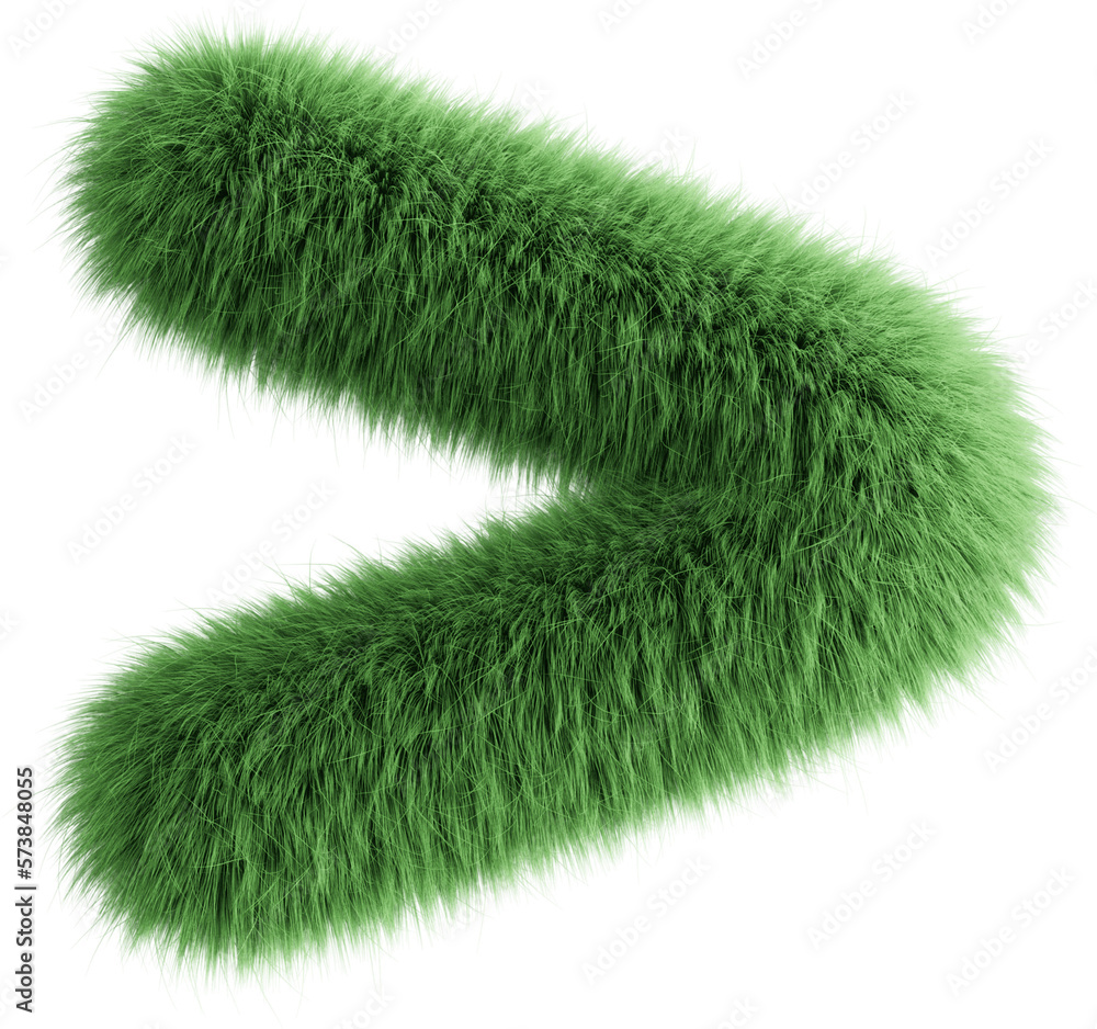 Green 3D Fluffy Symbol Greater Than Green 3D Fluffy Symbol Greater Than