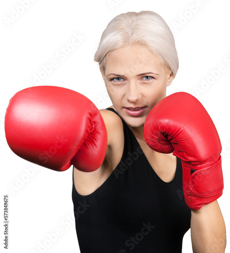 Portrait of a Female Boxer