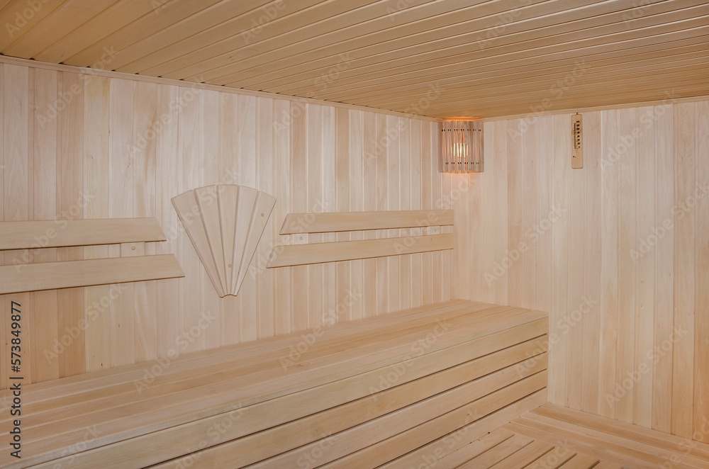 Wooden steam room or sauna Wooden steam room or sauna