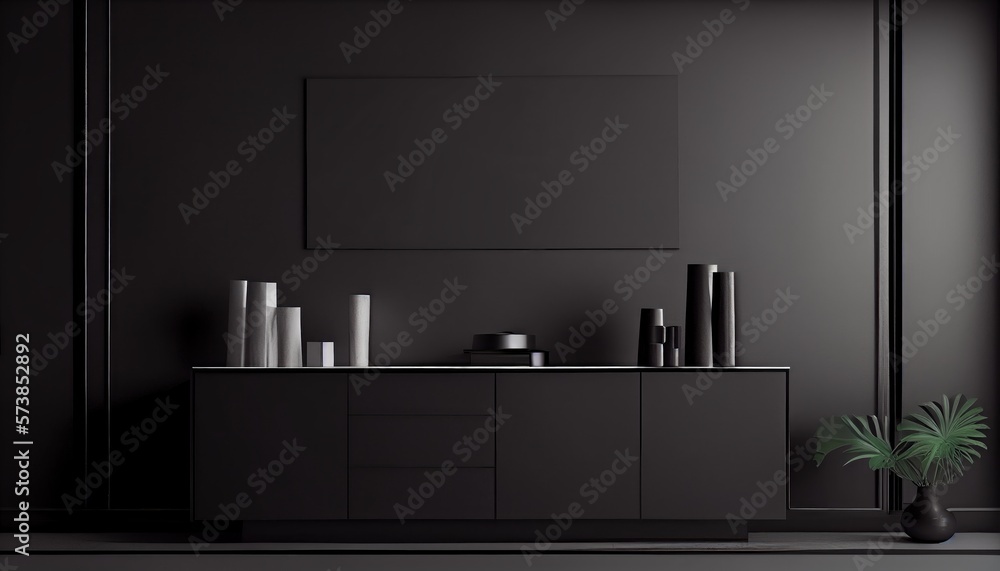 Minimal counter mockup design for product presentation background or branding in living room interior high Minimal counter mockup design for product presentation background or branding in living room interior high