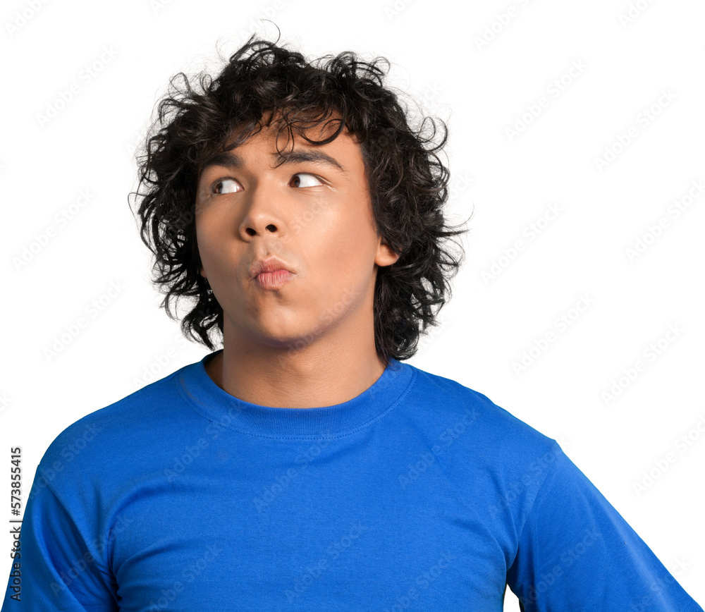 Portrait of a Young Man Looking Sideways Portrait of a Young Man Looking Sideways