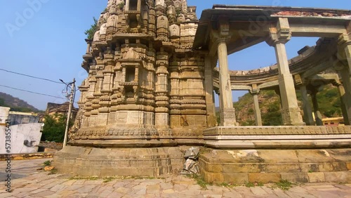 Small Hindu temple in Joipur, Jagat Shiromani Temple, home of Lord Krishna. Jaipur India. photo