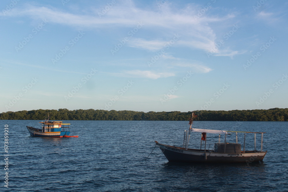 boats on the sea