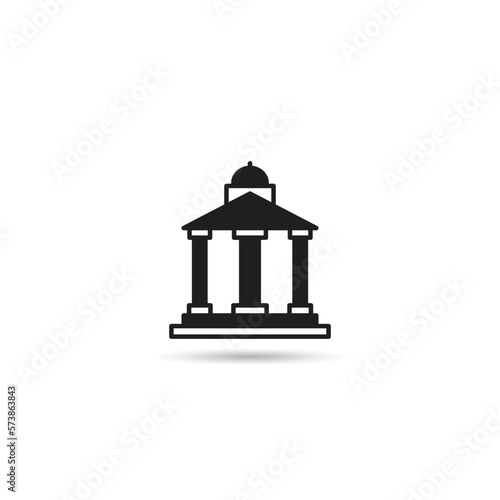 court icon on white background