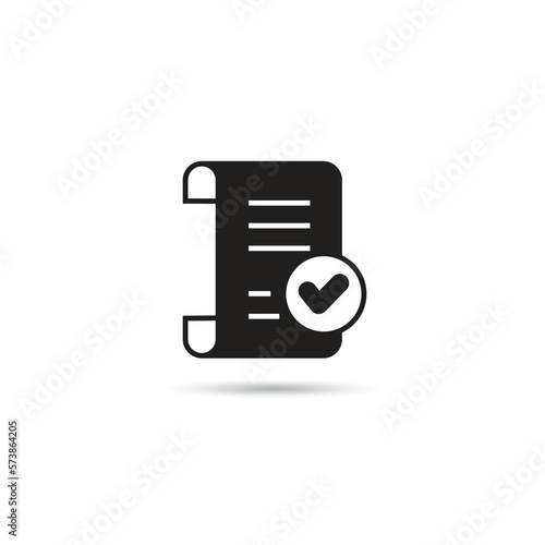 approved document icon on white background