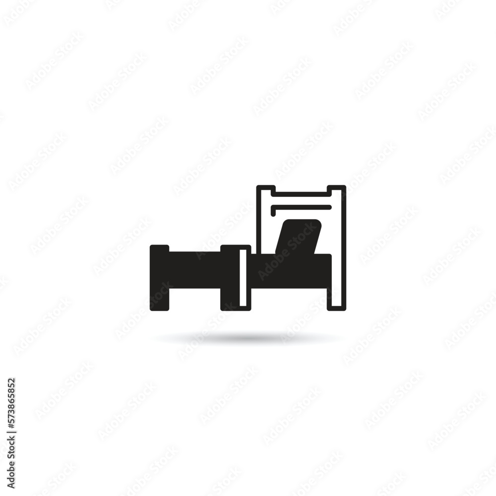 bed and mattress icon on white background bed and mattress icon on white background
