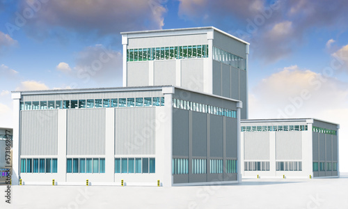 Manufactory building. Terri...