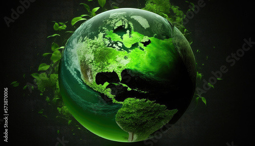 Generative Ai Green Planet Earth © ChaoticMind