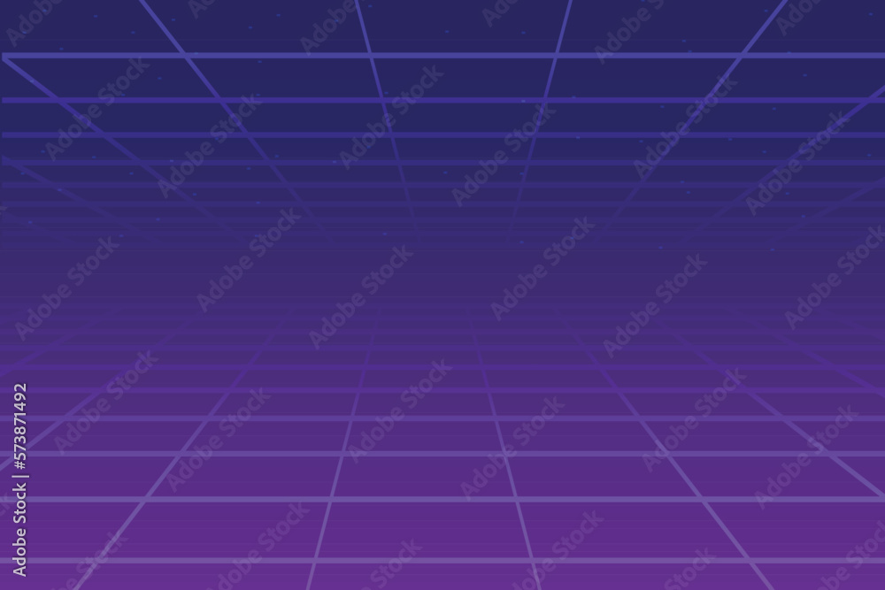 Retro Futurism Sci-Fi Background. glowing neon grid.and stars from vintage arcade computer games Retro Futurism Sci-Fi Background. glowing neon grid.and stars from vintage arcade computer games