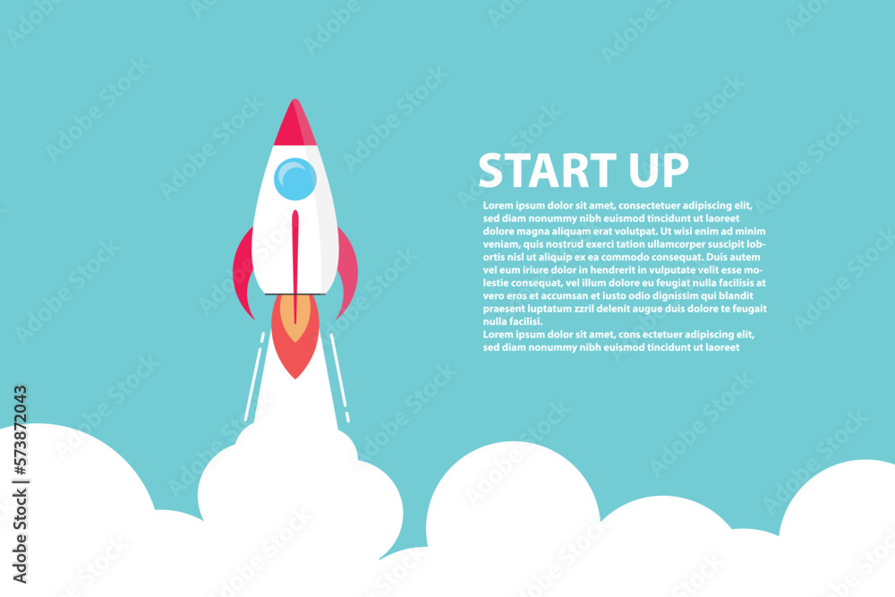 Rocket flying over cloud,Rocket launch. Business startup concept. Rocket flying over cloud,Rocket launch. Business startup concept.