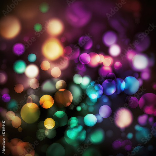 Bokeh Abstract Background, A vibrant and mesmerizing bokeh abstract background with a profusion of soft and colorful lights.