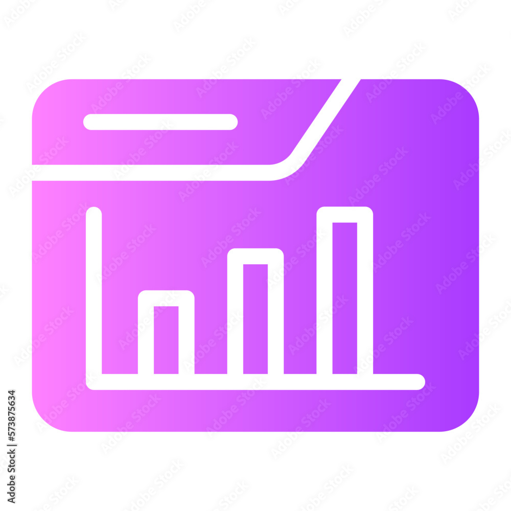 bar chart gradient icon bar chart gradient icon