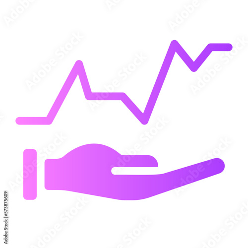 statistic gradient icon