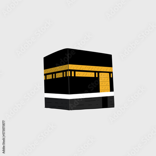 Vector makkah kaaba hajj muslims islamic mecca