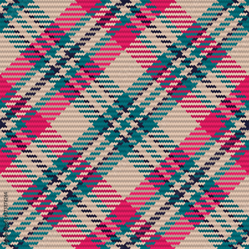 Seamless pattern of scottish tartan plaid. Repeatable background with check fabric texture. Vector backdrop striped textile print.