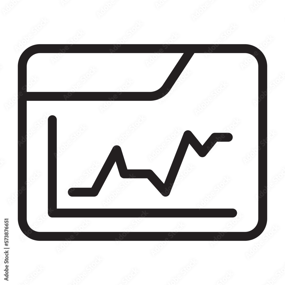 fluctuation line icon