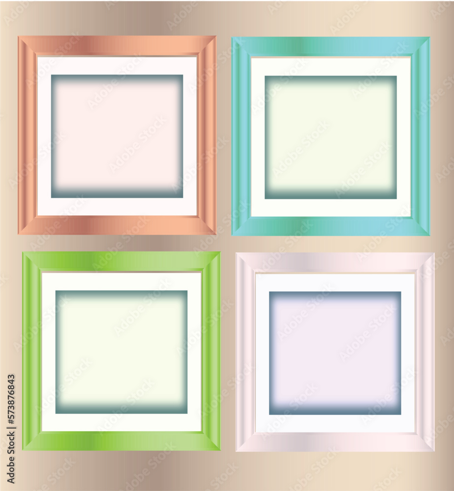 Set of frames, Frames vector Set of frames, Frames vector