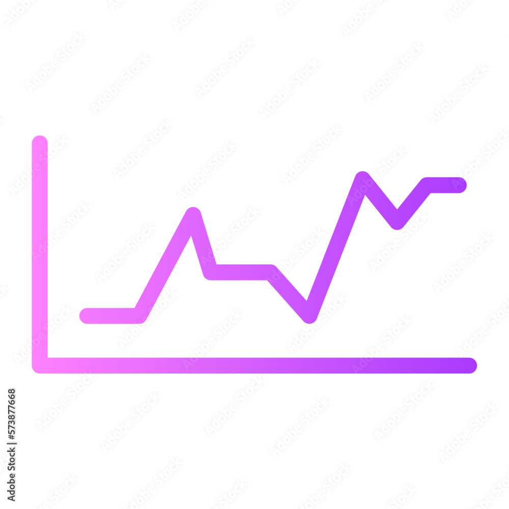 graph gradient icon graph gradient icon