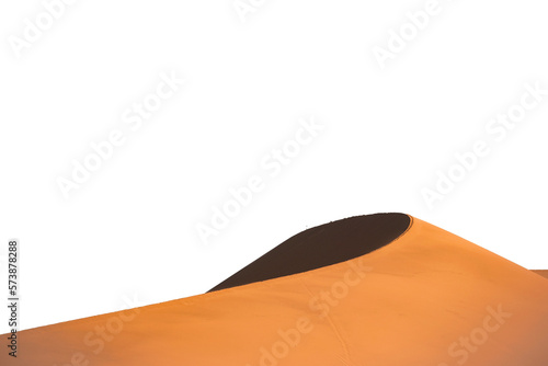 Namibian dune on a transparent background