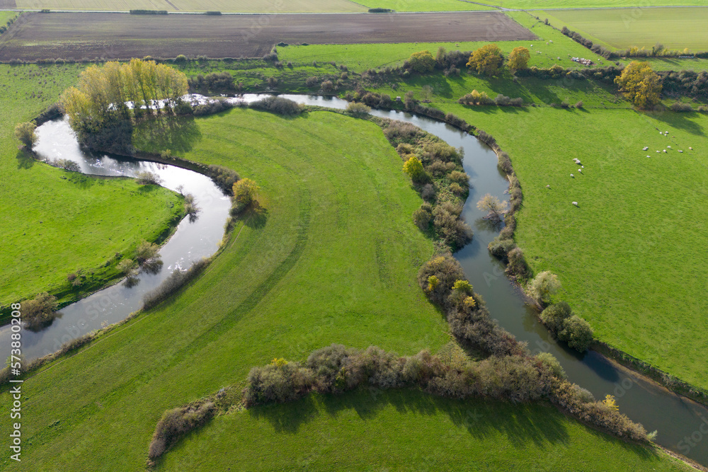 River landscape from above