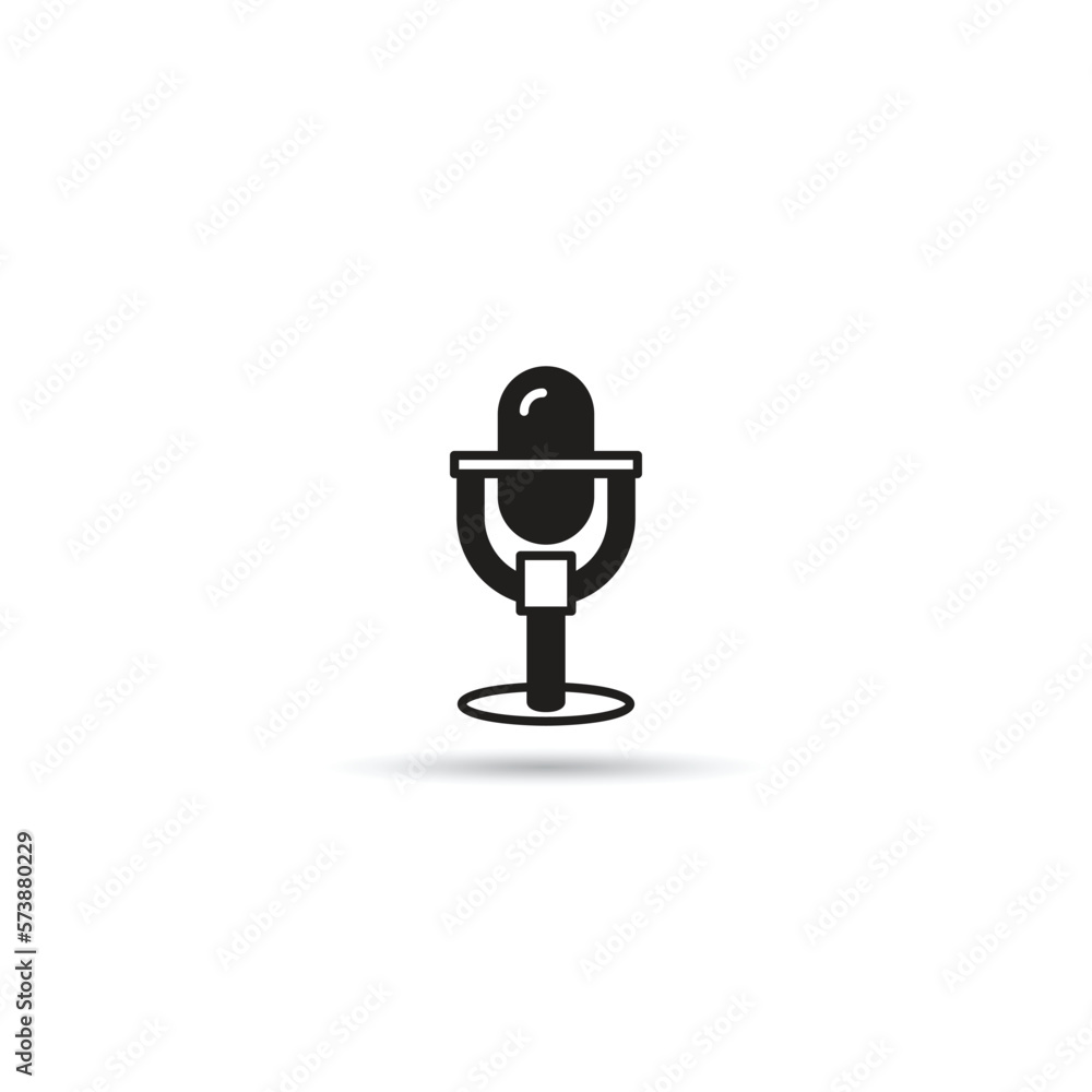Obraz premium microphone icon vector illustration