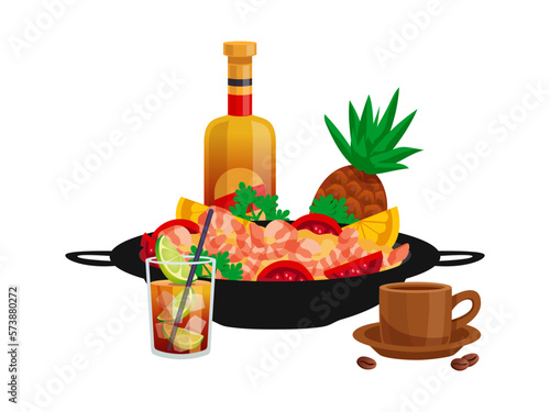 Cuba Travel Cuisine Composition
