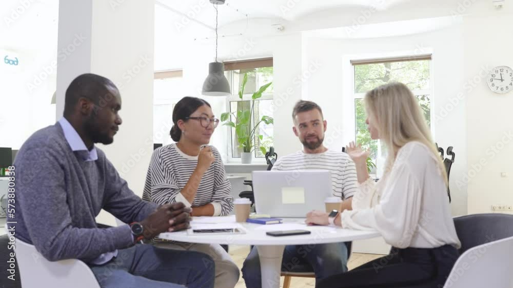 Business multi-ethnic team working together in a meeting. Business multi-ethnic team working together in a meeting.