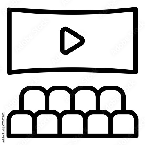 cinema line icon